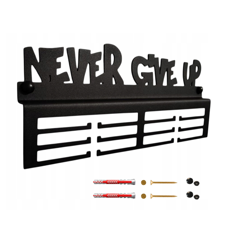 Frame 42 Wieszak na medale "Never Give Up" - obrazek 1