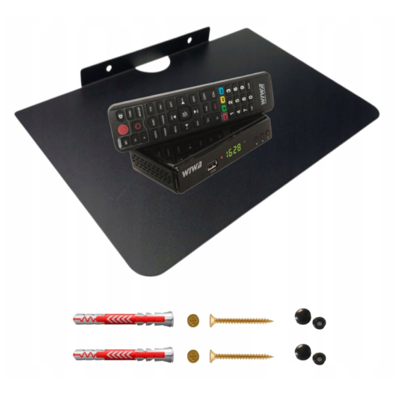 Obrazek (10) Metalowa półka na dekoder - obrazek 1