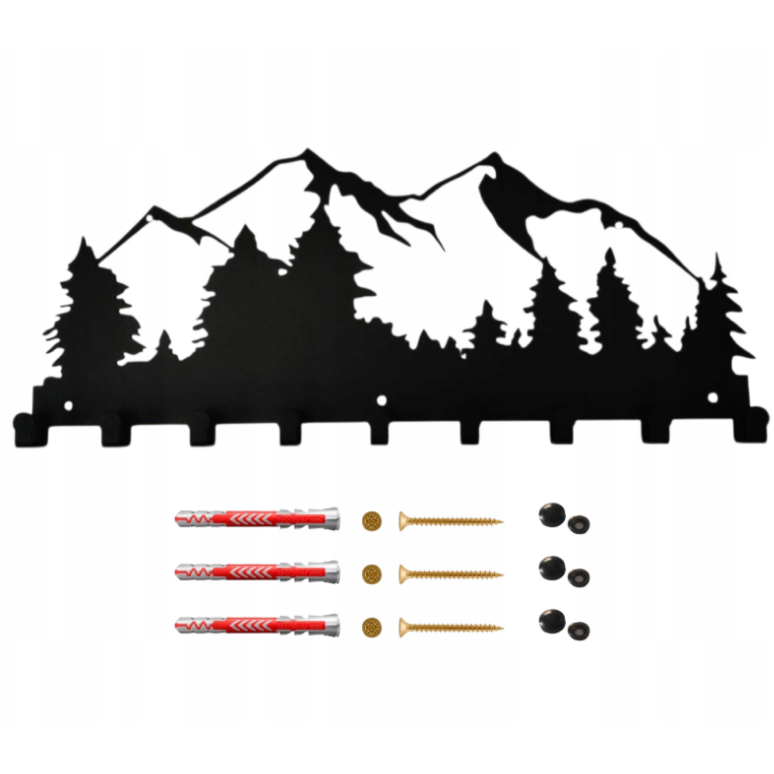 Obrazek (26) Wieszak na ubrania ścienny "Góry Las" - obrazek 1